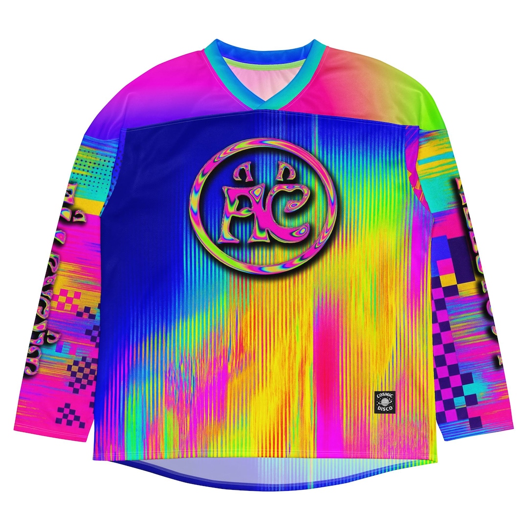 ALLEYCVT Inspired Rave Jersey, Psychedelic Festival Outfit, Comfy ...