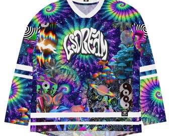 Maglia da rave ispirata a Star Child Go Wild ispirata a LSDream, abito da festival psichedelico, abito comodo per gli amanti della musica bass