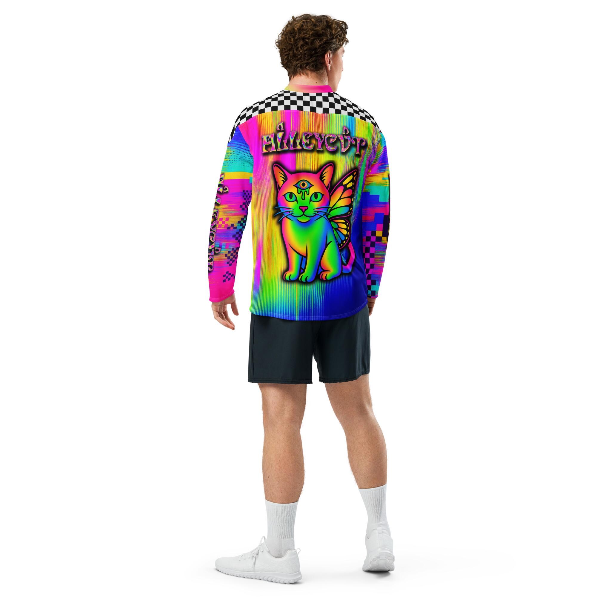 ALLEYCVT Inspired Rave Jersey, Psychedelic Festival Outfit, Comfy ...