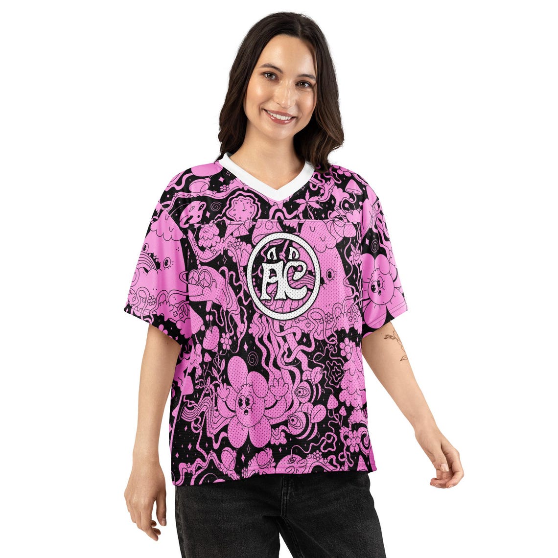 ALLEYCVT Inspired Rave Jersey, Psychedelic Festival Outfit, Comfy ...
