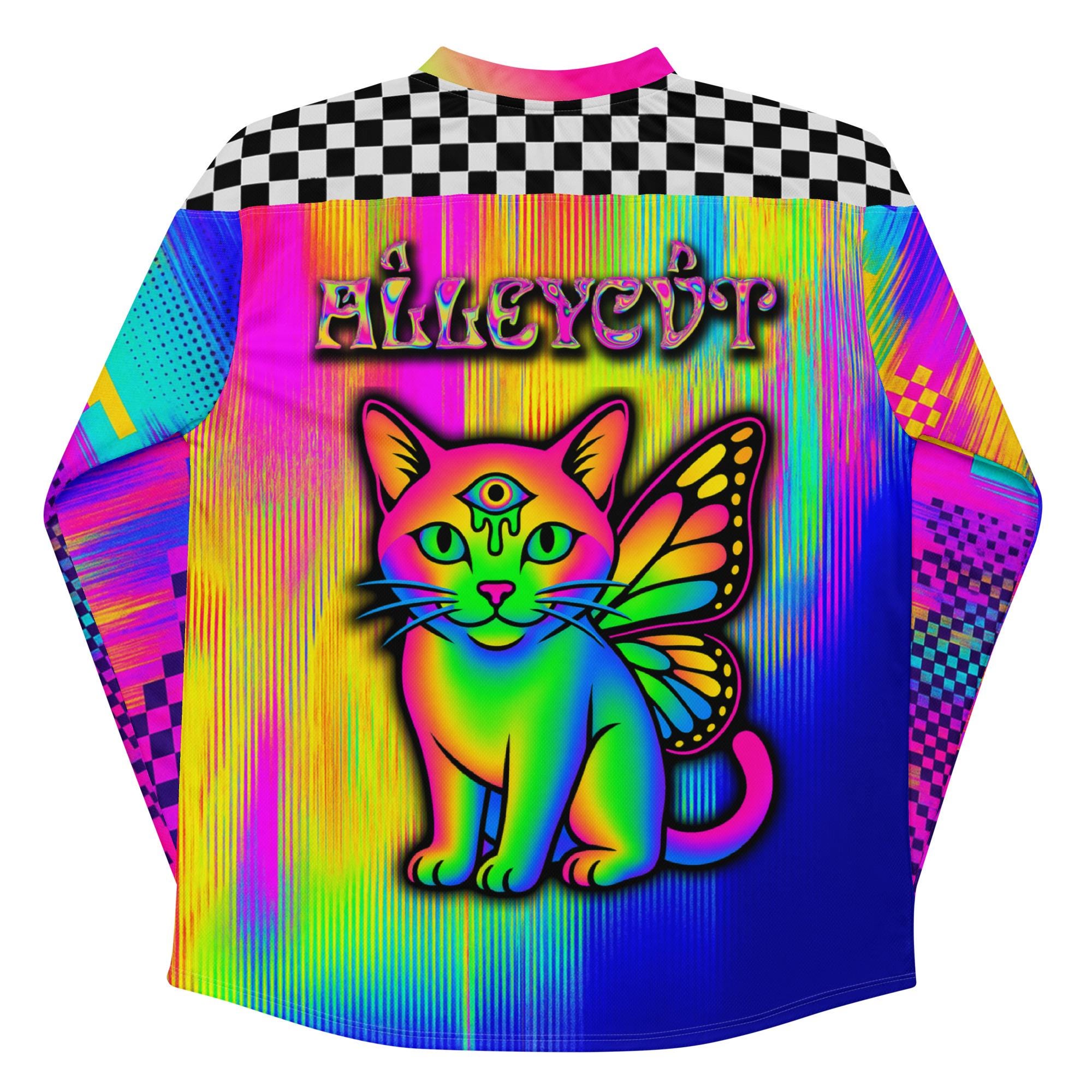 ALLEYCVT Inspired Rave Jersey, Psychedelic Festival Outfit, Comfy ...