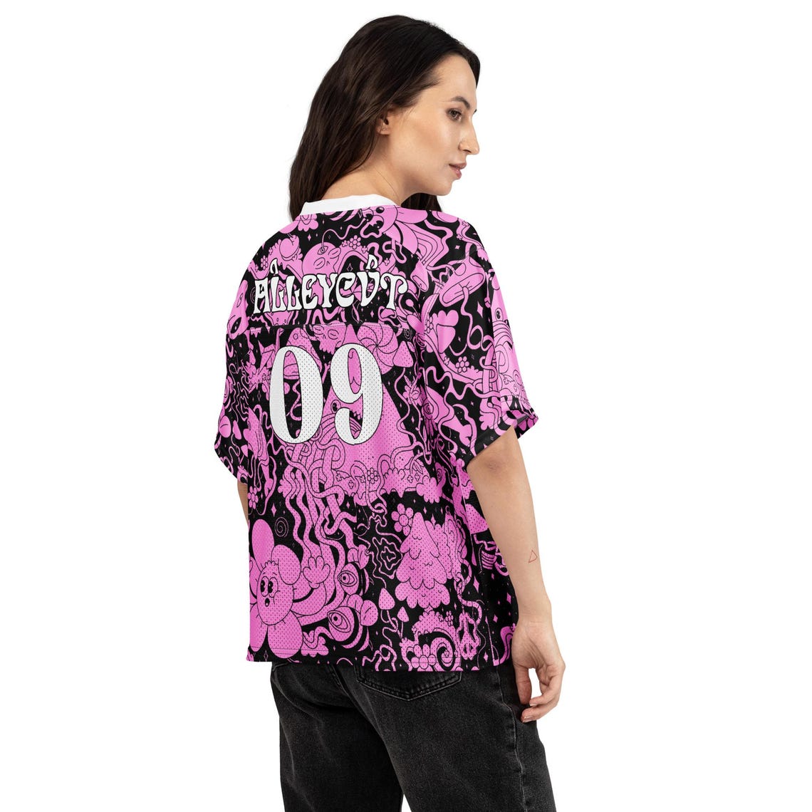 ALLEYCVT Inspired Rave Jersey, Psychedelic Festival Outfit, Comfy ...
