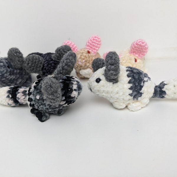 Newborn Baby Chinchilla Amigurumi Crochet