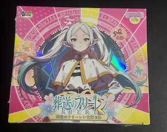 New Sealed Frieren: Beyond Journey's End Booster Box - Collectible Trading Card Game Featuring Anime Character Design with Vibrant Artwork