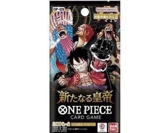 ONE PIECE Tarjeta Los Cuatro Emperadores (OP-09) Sobre de Refuerzo Sellado