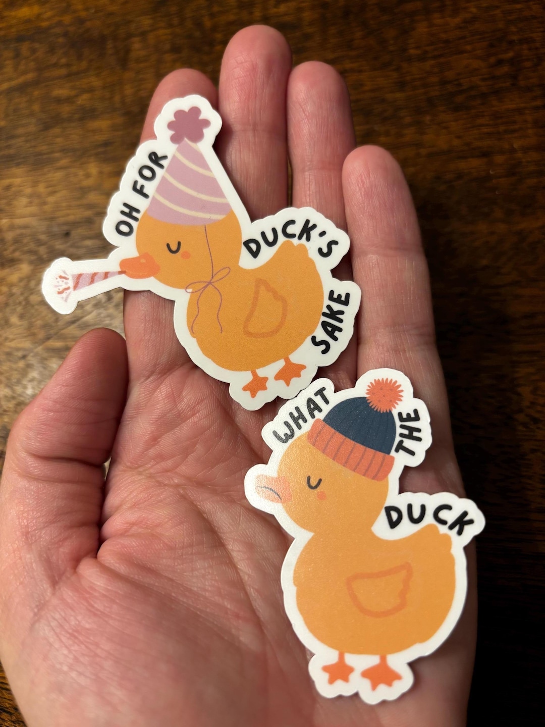 Duck Stickers: Funny Waterproof Matte Vinyl Decal - Etsy