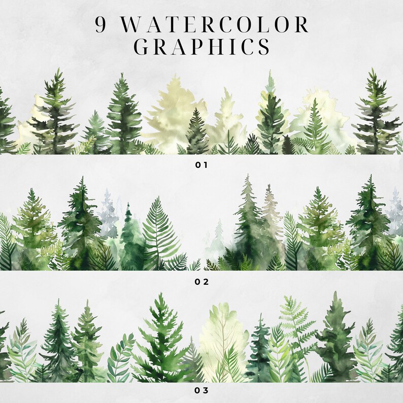 Tree Clutter Borders1 Forest Borders Clipart, Clipart for Commercial Use, Transparent Pngs ...