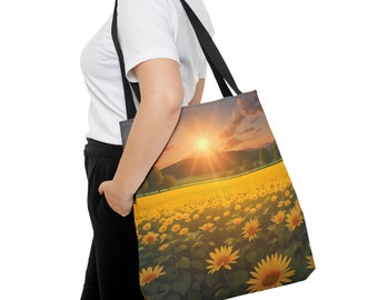 Yellow Sunrise Tote Bag