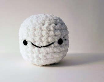 Crochet Marshmallow Plushie: Handmade Kawaii Stuffed Animal