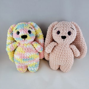 Bunny Rabbit Crochet Plushie Amigurumi Toy Cuddly Bunny Stuffed Animal Handmade Gift for Bunny Lover Stuffed Bunny Nursery Decor