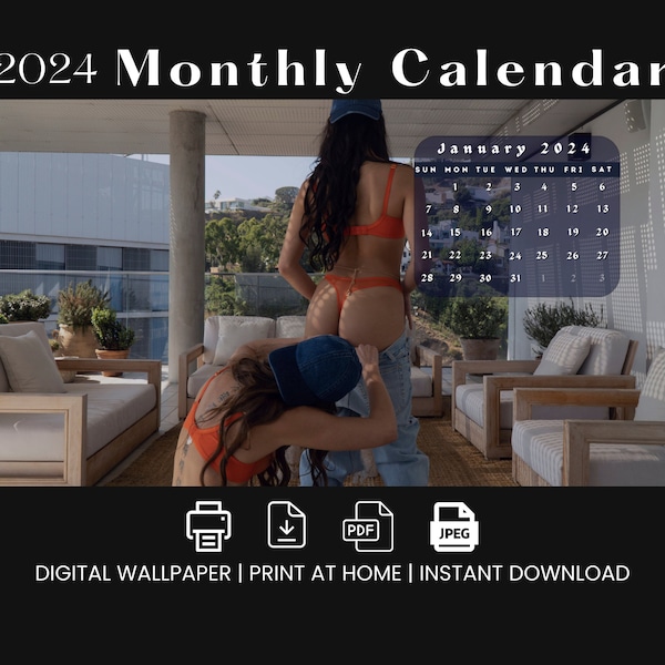 XXX Rated Digital Calendar Porn Bruh Digital Download 2024 Monthly Calendar Sex Calendar Riley Reid Emily Willis XXX Monthly Calendar