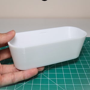 Miniature 1:12 Freestanding Bathtub - Set of 2 | Miniature Bathroom | Miniature Dollhouse | Dollhouse | Modern Bathtub | Miniature Furniture