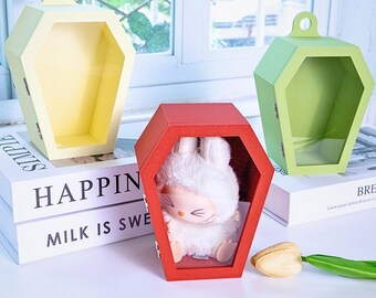 Labubu's Coffin Display Case | Cute Toy Storage Box | 3D Printed PLA | Kawaii Display Case | Desk Decor Organizer | Gift for Collectors