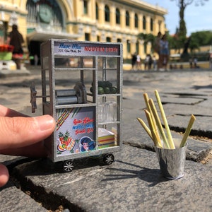 Sugarcane Juice Cart DIY Kit | Xe Nước Mía |  3D Wooden Puzzle | Travel Souvenir | Vietnam Collectible Set