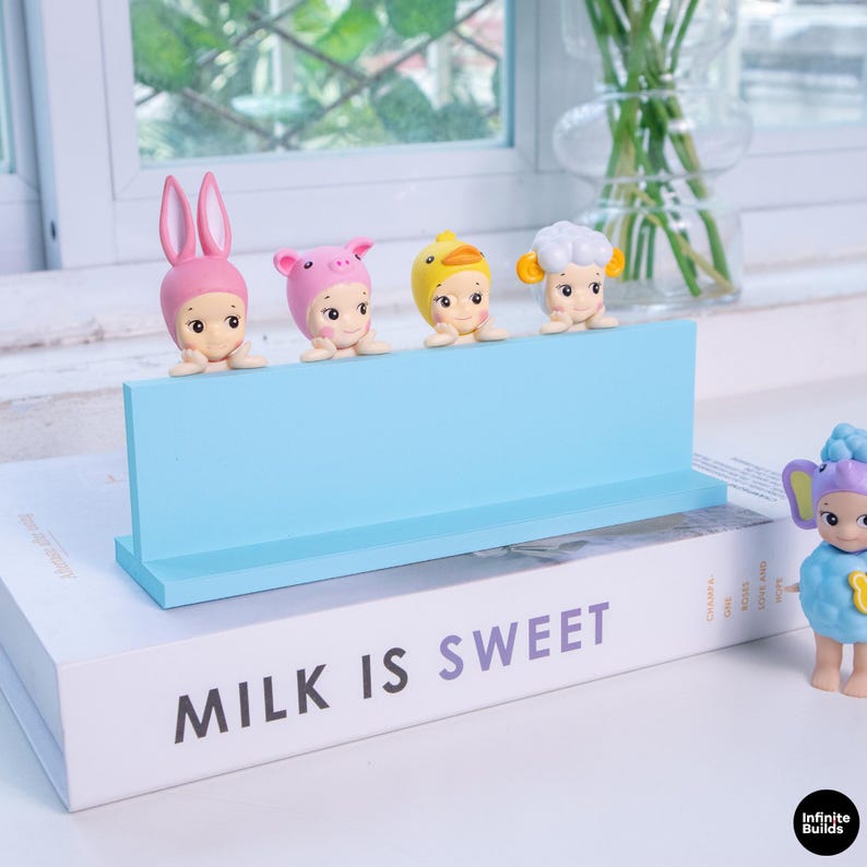 Sonny Angel Hippers Display Stand | 1:12 Scale | 3D Printed PLA Shelf | Desk Decor Organizer | Kawaii Display | Gift for Collectors image 6