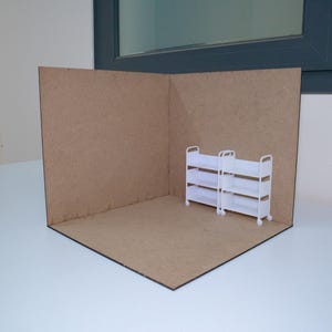 Dollhouse 1:12 Room Box | Miniature Room Box | Diorama | Corner Room Box Kit | Miniature Corner Kit | Miniature Room | Mini Dollhouse Kit