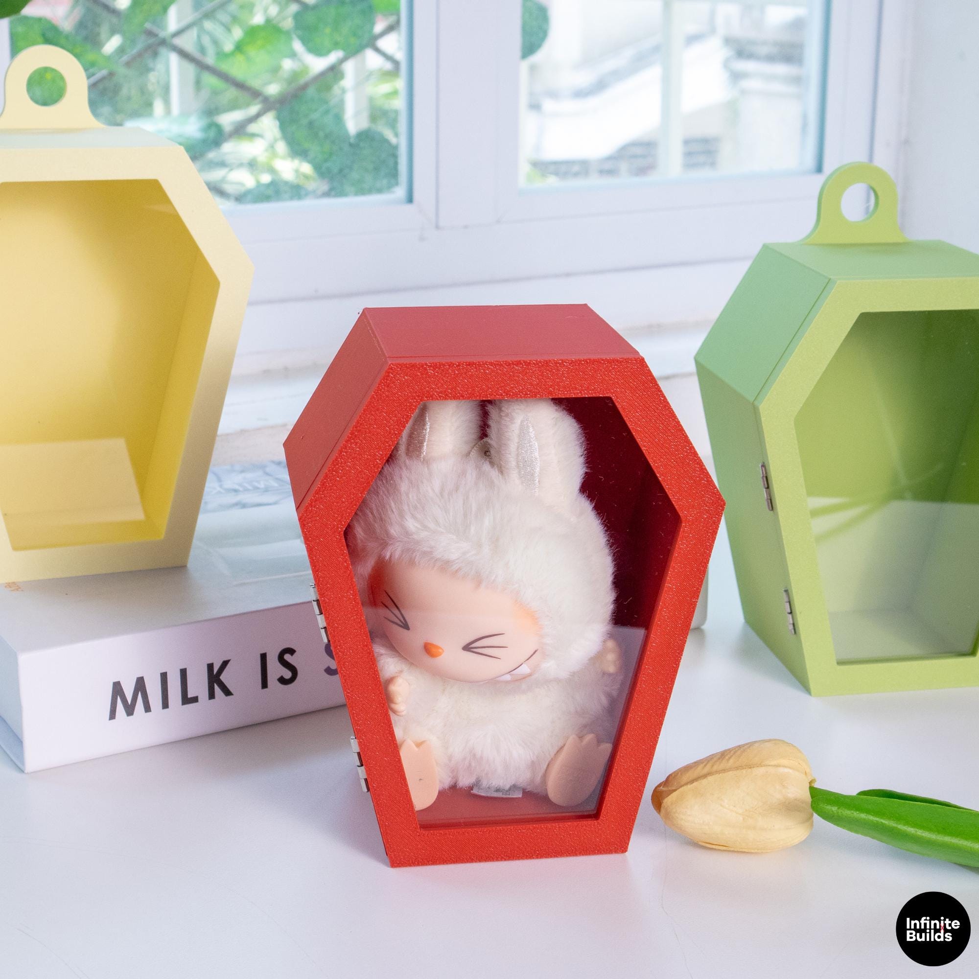 Labubu's Coffin Display Case | Cute Toy Storage Box | 3D Printed