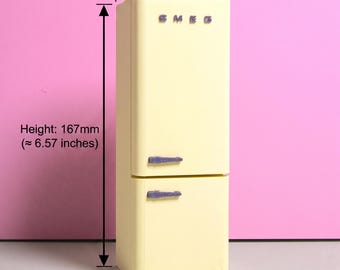 SMEG冷蔵庫｜1/12スケール｜ドールハウスミニチュア｜ミニチュア家具