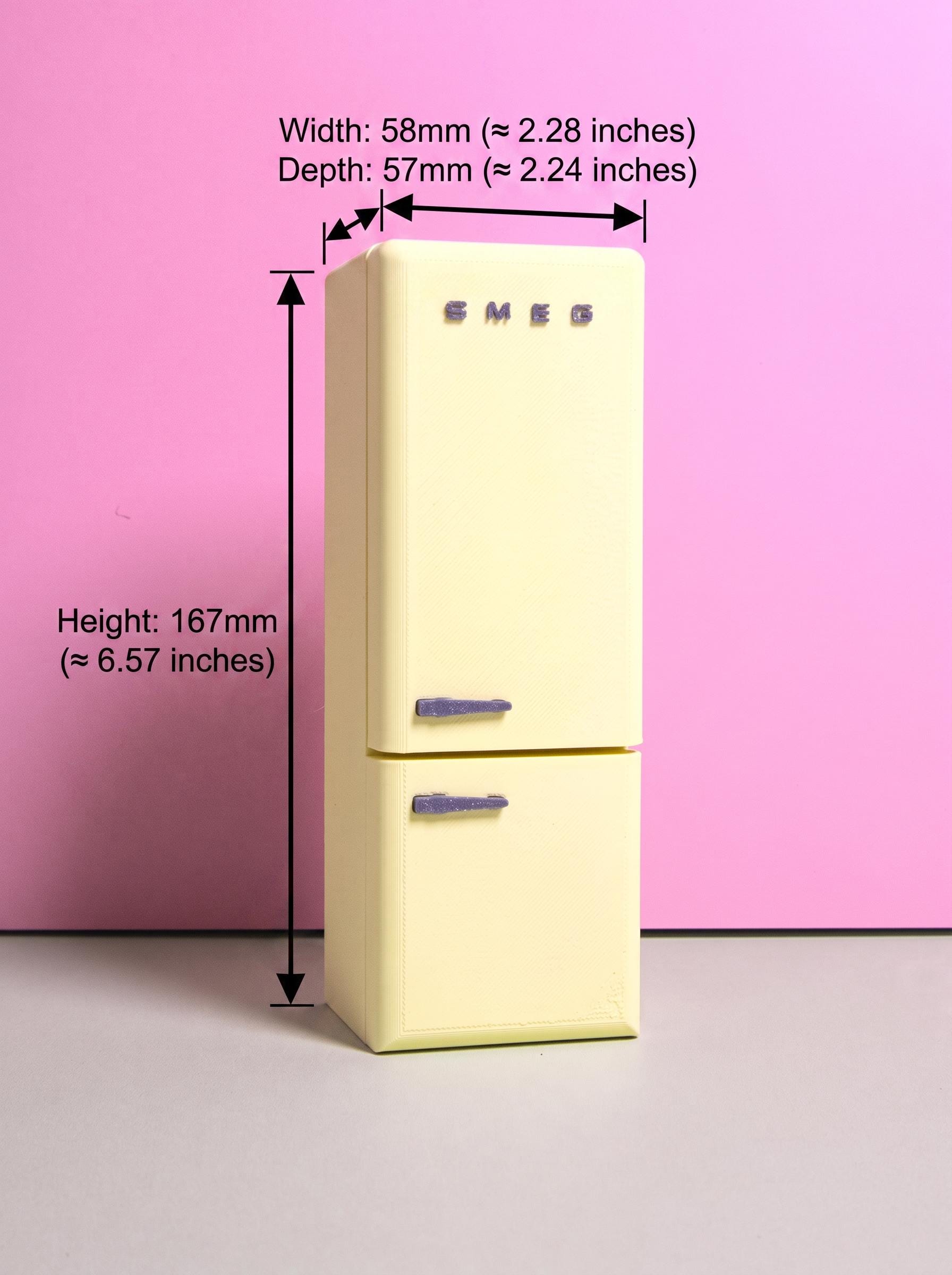 SMEG冷蔵庫｜1/12スケール｜ドールハウスミニチュア｜ミニチュア家具