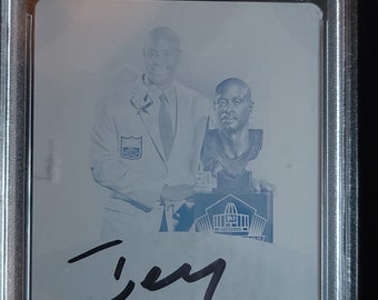 Immaculate Enshrinement Ceramony Jerry Rice Hall of Fame signature