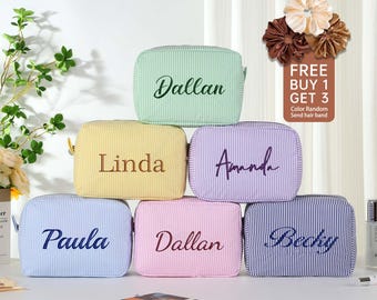 Nécessaire de maquiagem personalizada, necessaire de cosméticos, maquiagem com nome bordado personalizado, nécessaire para madrinhas, presente de Natal, nécessaire de viagem, presente para ela