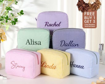 Maquiagem personalizada bordada, presente para madrinha, nécessaire personalizada, convite para madrinha, presente de Natal, presente para ela, presente para o Dia das Mães