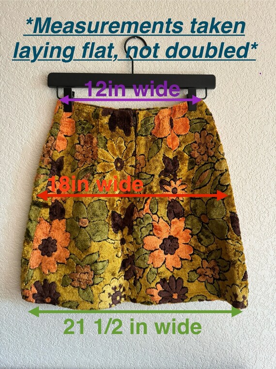 1960s/70s Floral Carpet Skirt - Etsy 