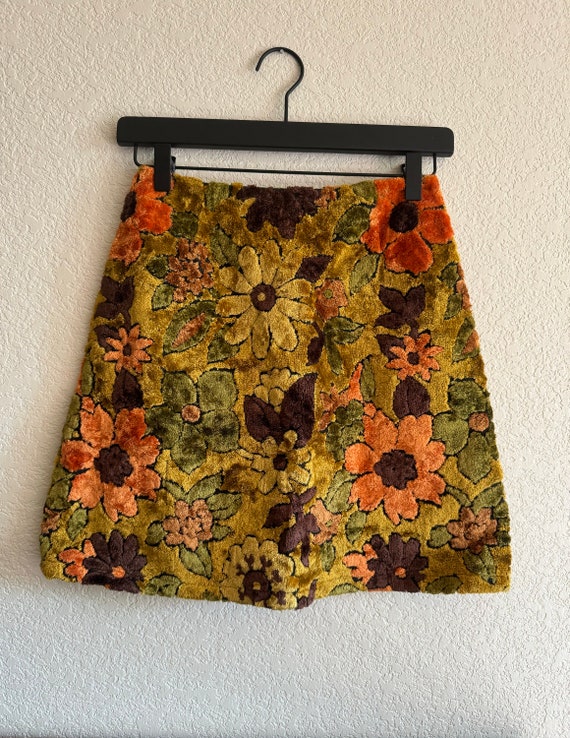 1960s/70s Floral Carpet Skirt