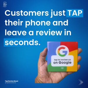 3 x Google-recensieplaquette om je online aanwezigheid te stimuleren, NFC-badge voor tikken en beoordelen, plaquette voor een recensie achterlaten, boosterkaart voor bedrijfsrecensies
