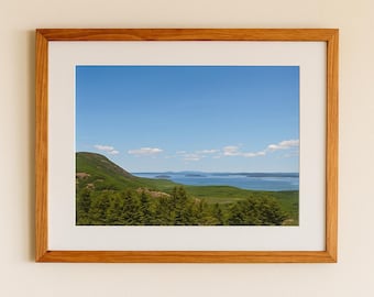 Mountain and Water Nature View Photography Wall Art Acadia National Park