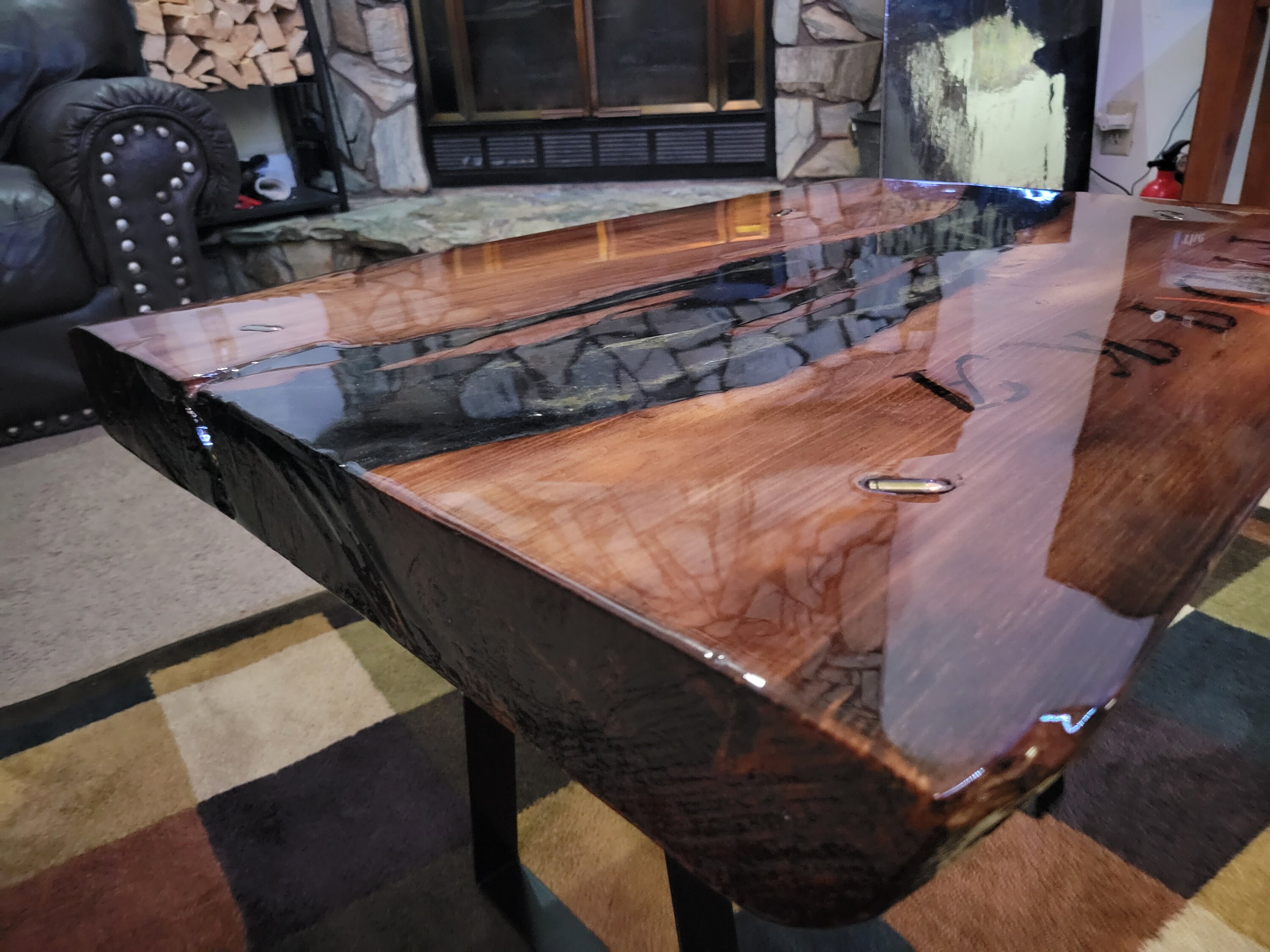 Custom Epoxy Resin River Table - Etsy