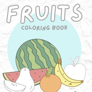 Fruits Coloring Book