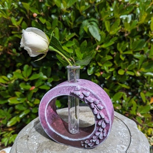 Circle Propagation Vase: Floral Wall Planter, Home Decor