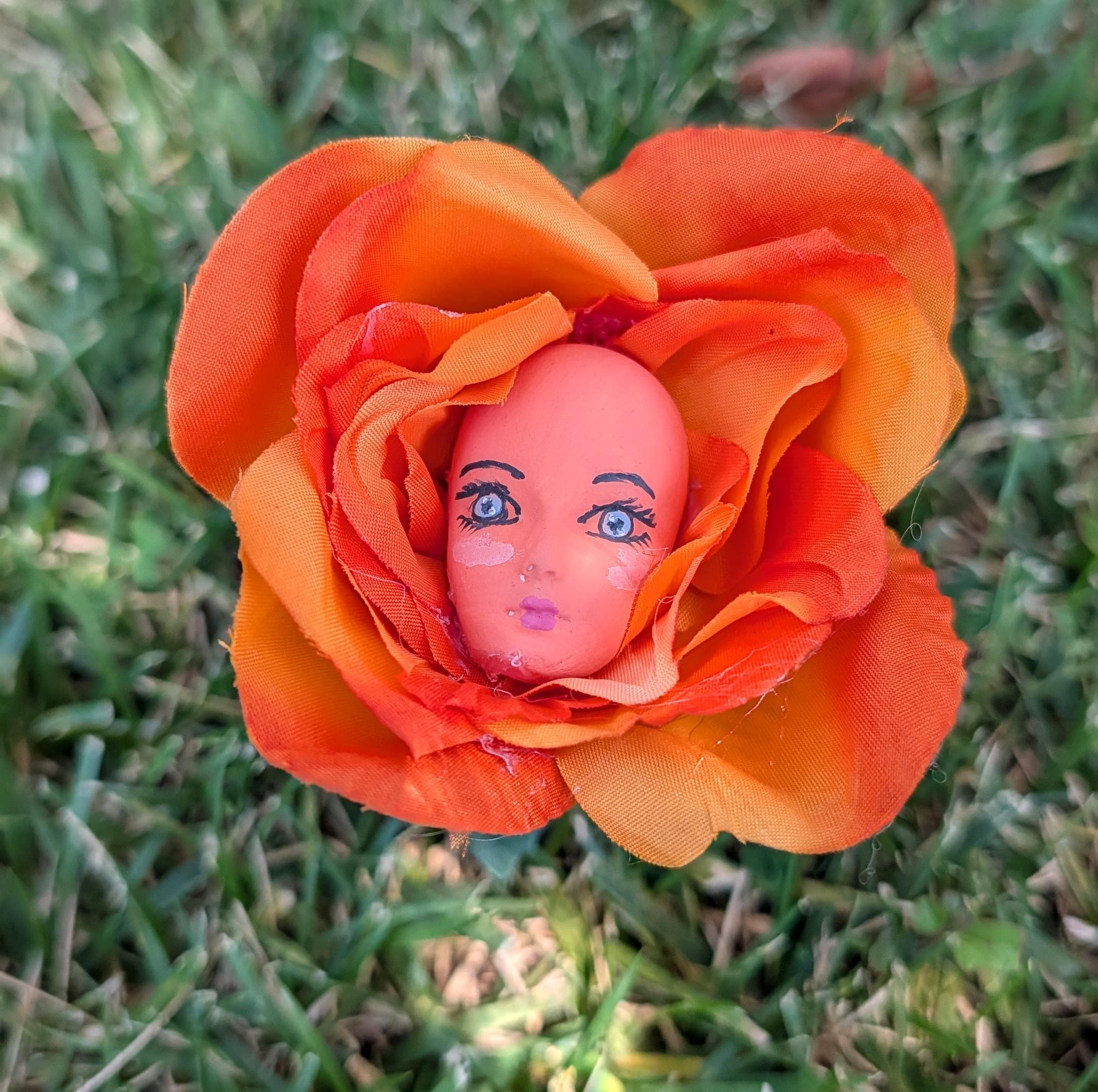 Talking Flowers From Alice in Wonderland – Hand-painted Clay Heads