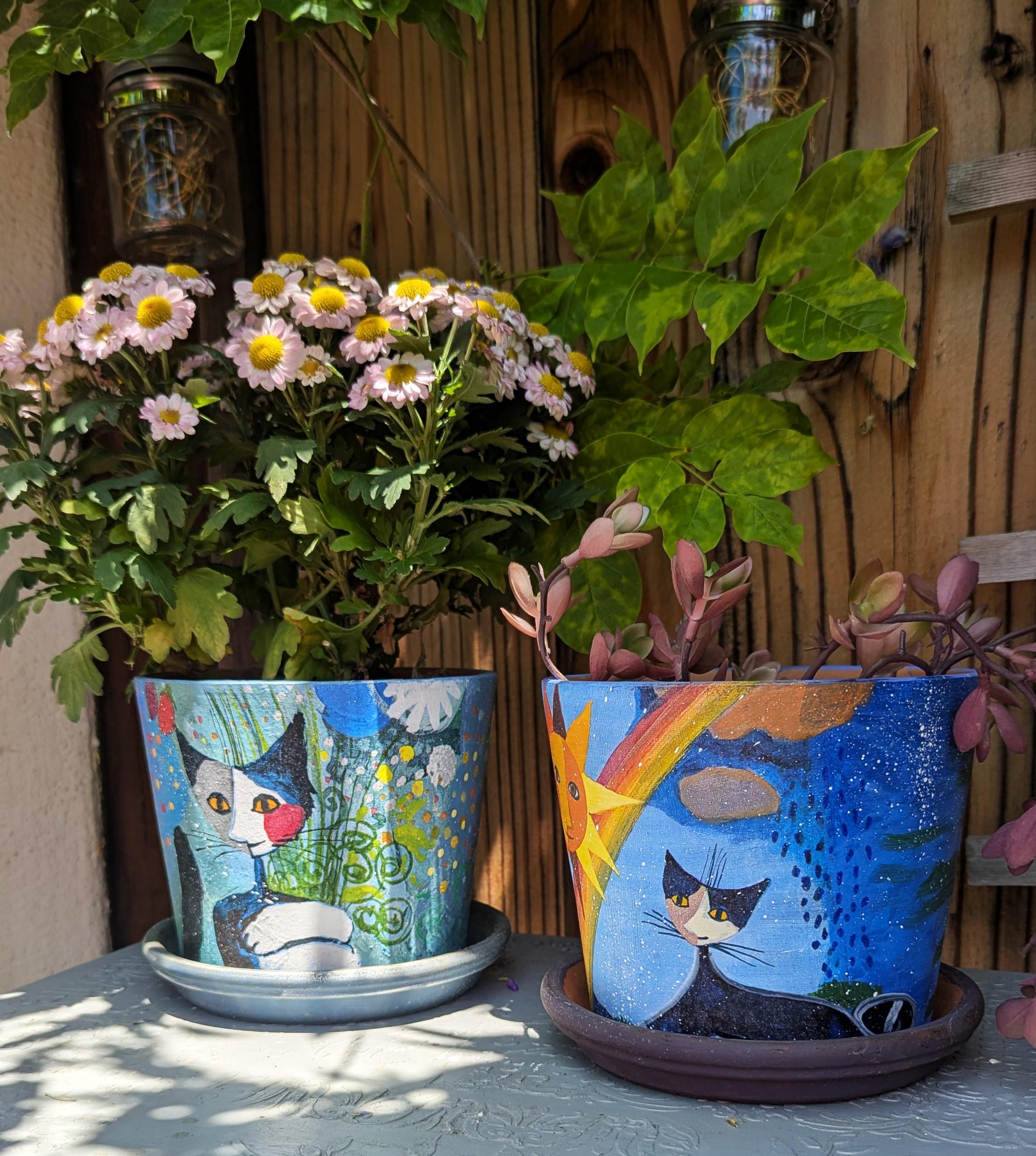 decoris planter glazed terracotta 6 inch White Glazed Striped Ceramic Planter with Terracotta Rim