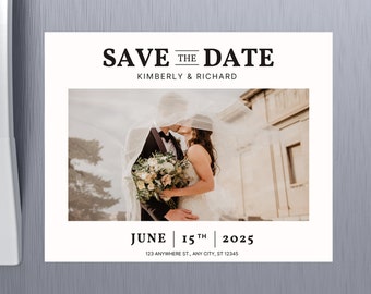Salve a data ímãs de convite de casamento personalizado ímã de geladeira personalizado