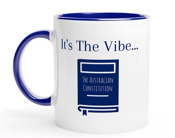 Fun Lawyer Mug | It's The Vibe... | Blue & White | 11oz Ceramic Mug