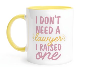 Lawyer Parent Mug | Funny 'I Raised One' Ceramic Coffee Cup