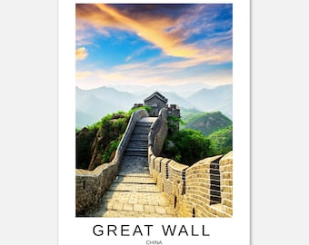 Wall of China Photo Poster – 7 Wonders Wall Art