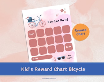 Kids Bicycle Reward Chart: Printable Chore Chart (PDF)