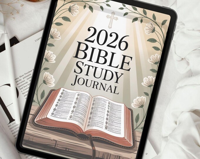 2026 Bible Study Journal | Christian Planner, Scripture & Prayer Journal, Daily Devotional, Bible Reading Tracker and Faith Organizer