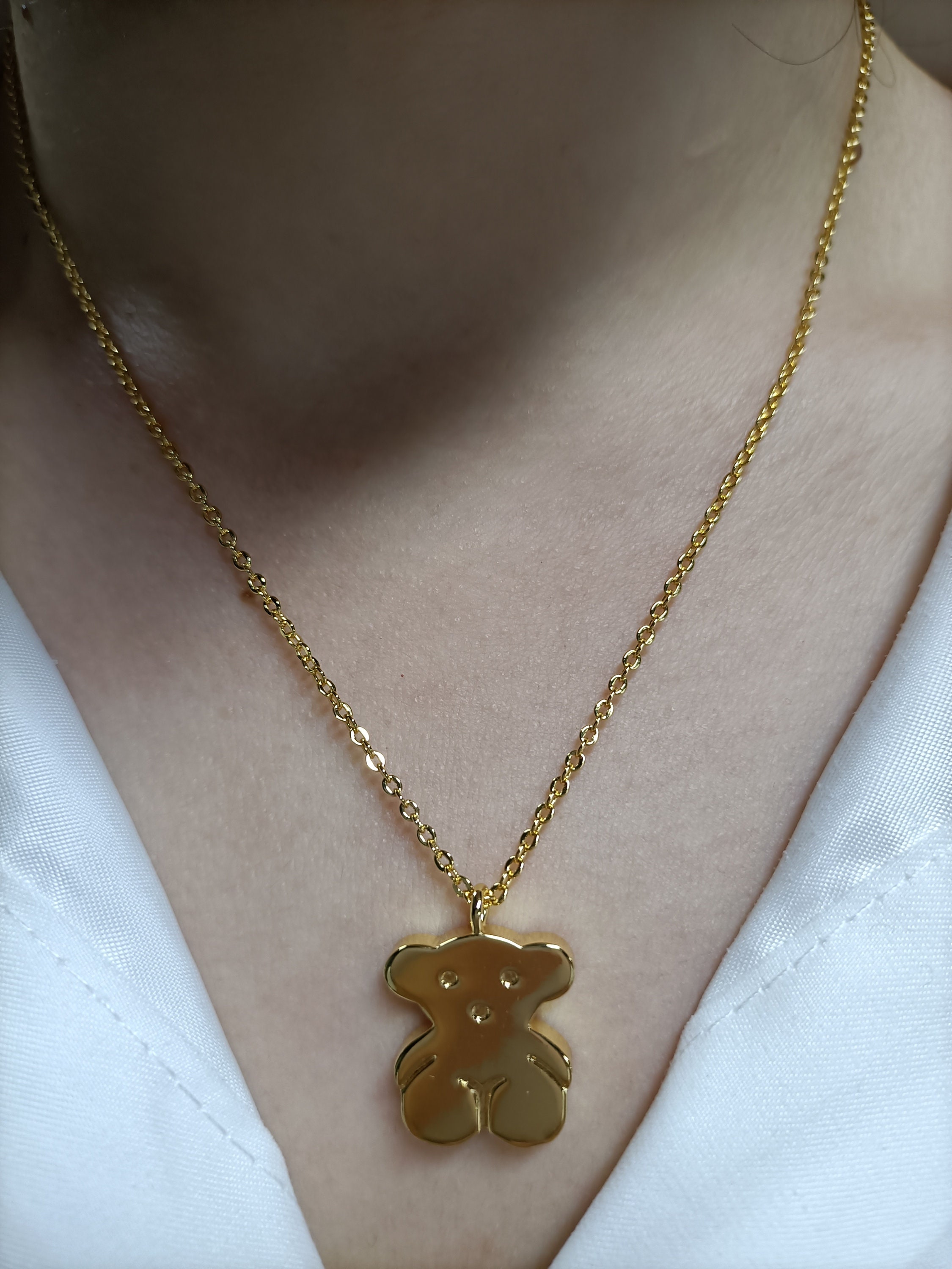 Gold Tous Necklace - Etsy