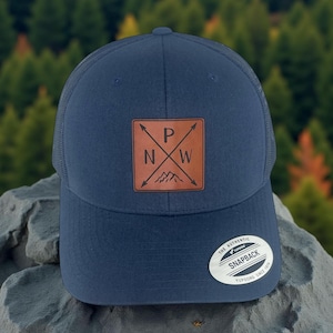 Pacific Northwest Engraved Leatherette Hat - PNW Outdoor Snapback