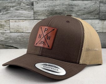 Pacific Northwest Engraved Leatherette Hat - PNW Outdoor Snapback