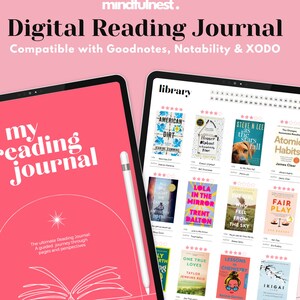 Digital Reading Journal for Goodnotes
