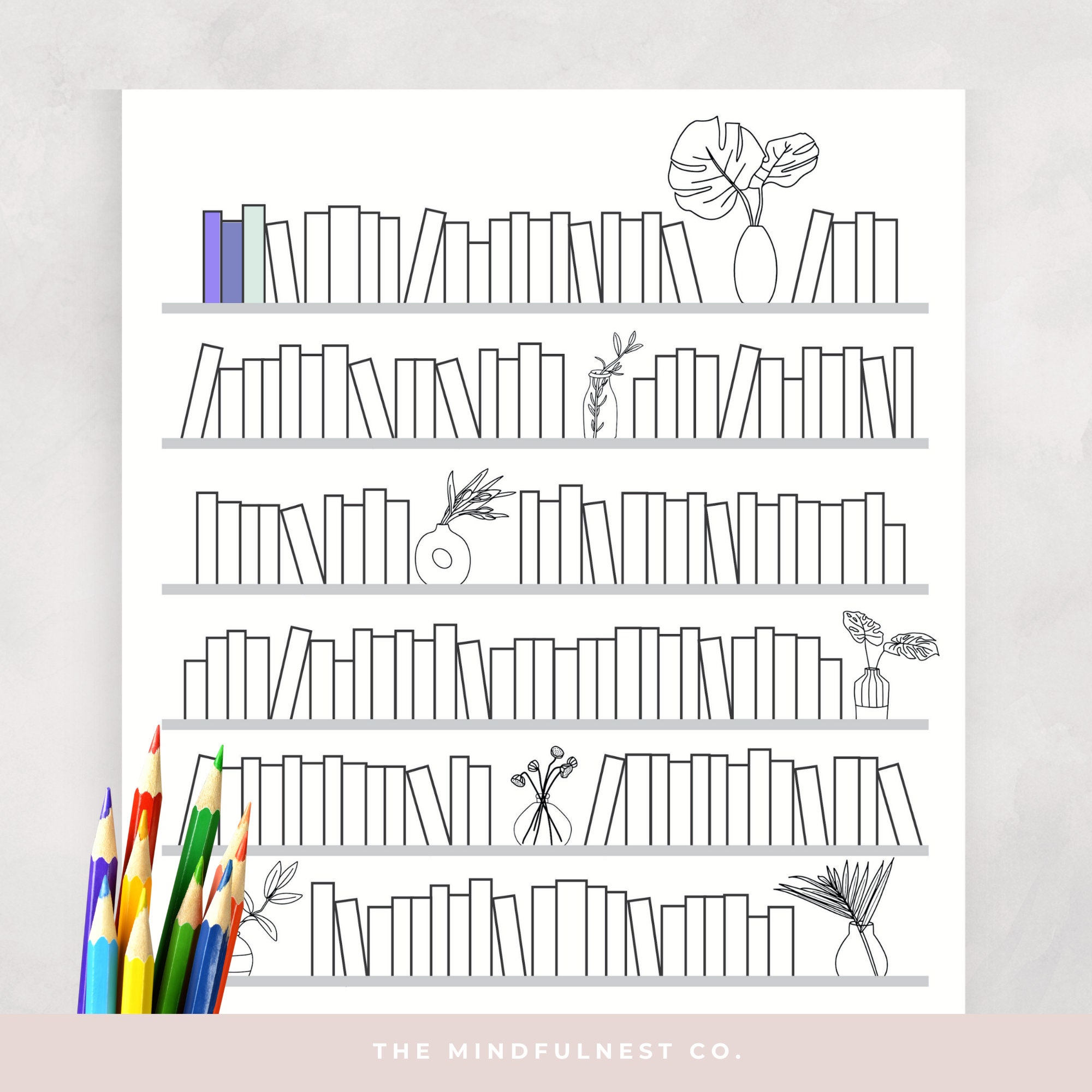 Bookshelf Printable Template Printable Bookshelf Reading Journal Bookshelf Printable Template Printable Bookshelf Reading Journal