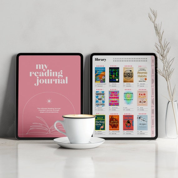 Digital Reading Journal, Portrait Reading Journal, Reading Journal, Book Tracker, Reading Tracker, Book Reading Journal, Log for Goodnotes