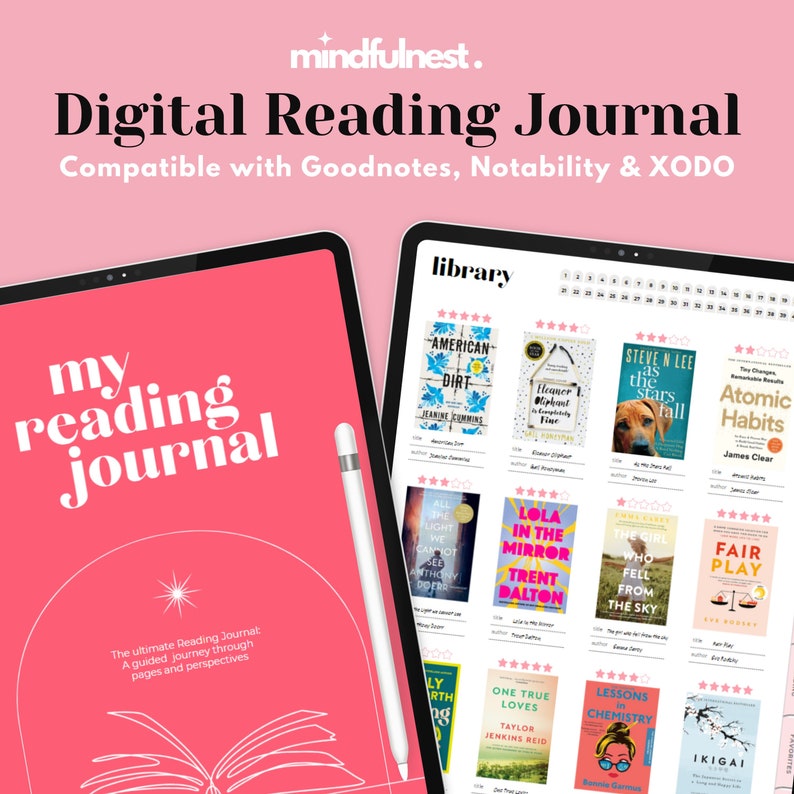 Digital Reading Journal for Goodnotes