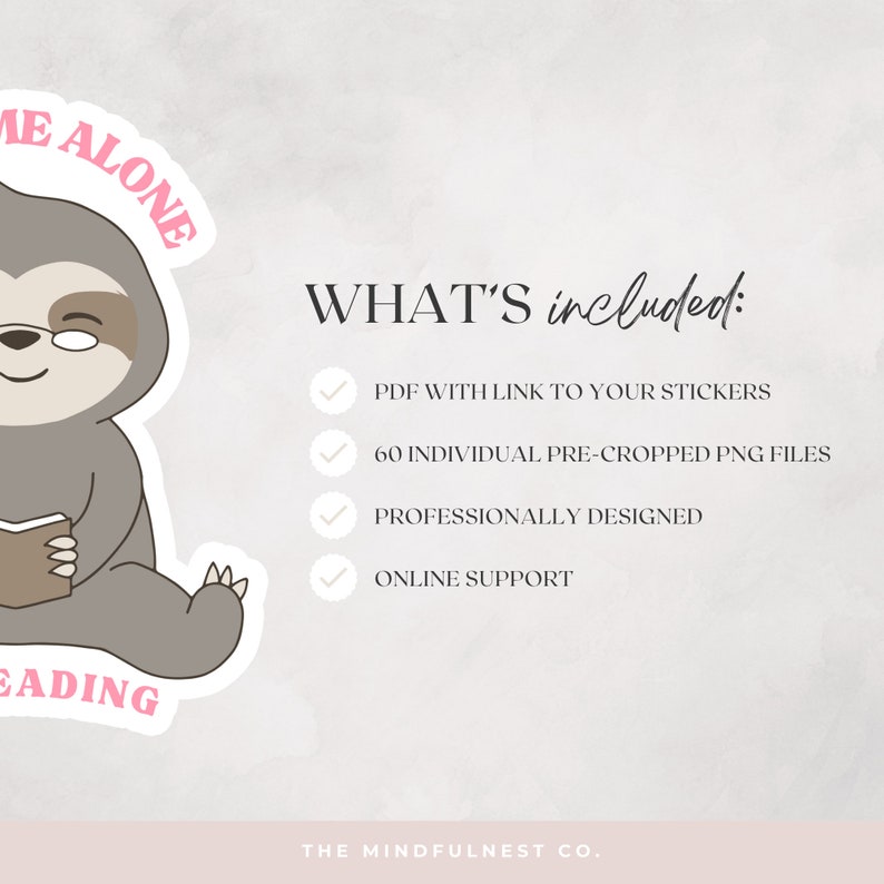 60+ Digital Bookish Sticker Bundle, Printable Bookish Stickers, Bookish ...