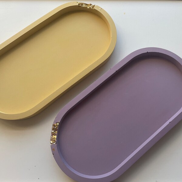 Oval Trays perfect for Jewelry, office, home, bathroom decoration.